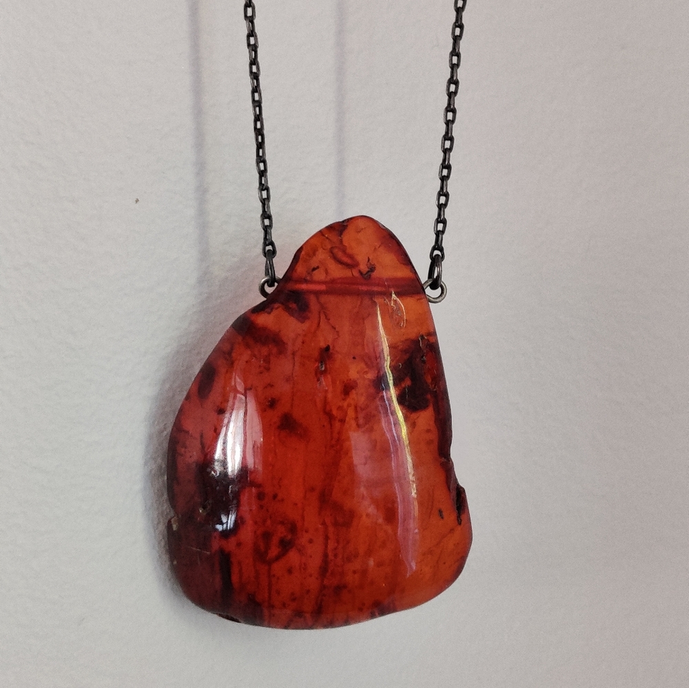 Stunning Natural Baltic Amber Lump Necklace